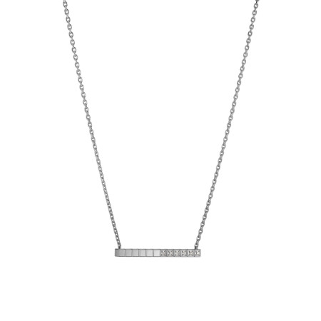 COLLIER ICE CUBE OR BLANC &...