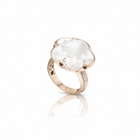 BAGUE BON TON MILKY QUARTZ...